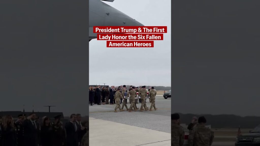 Dignified transfer of six fallen American heroes who gave their lives for our nation