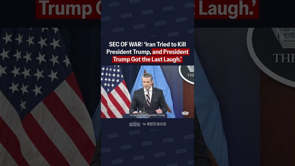 “Iran tried to kill President Trump, and President Trump got the last laugh.” -SECRETARY OF WAR 🔥