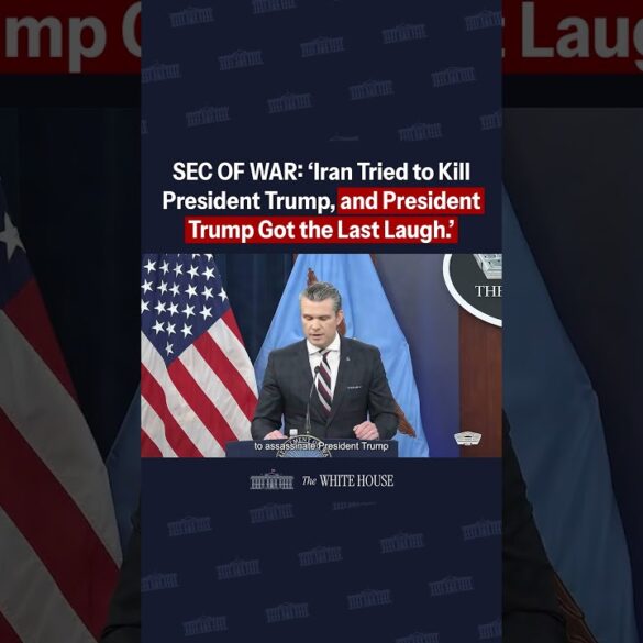 “Iran tried to kill President Trump, and President Trump got the last laugh.” -SECRETARY OF WAR 🔥