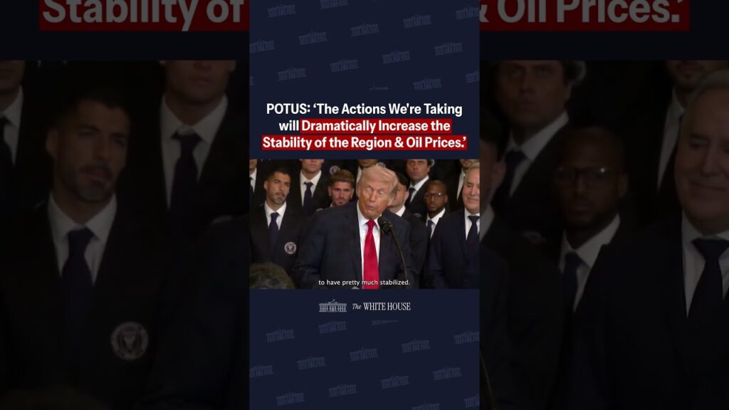 President Donald J. Trump on action to help keep down oil prices.