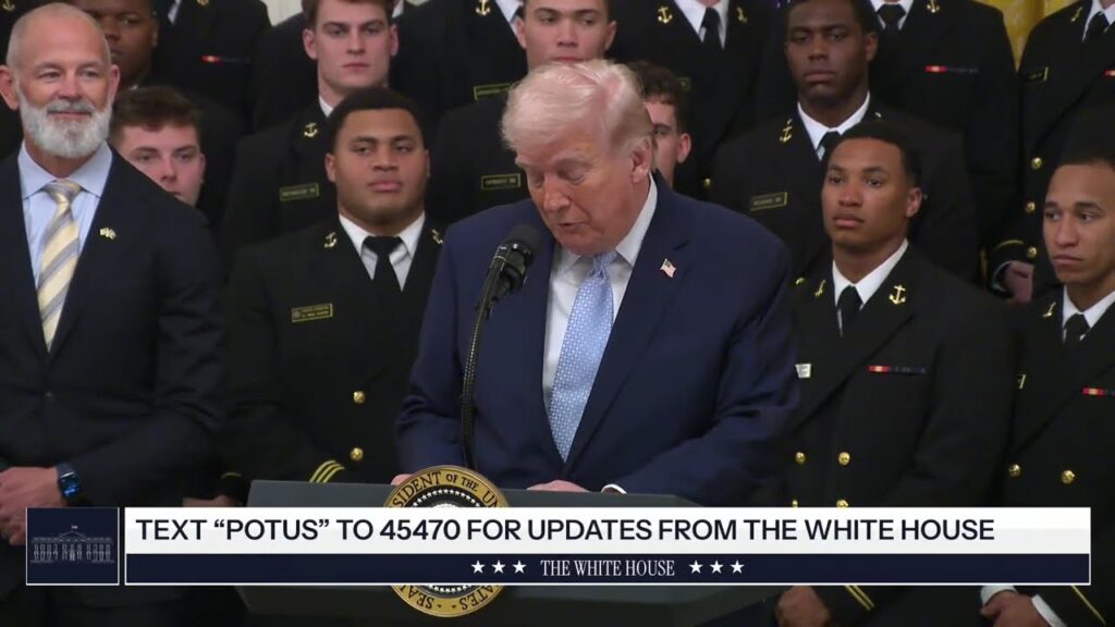 President Trump Participates in the Commander in Chief Trophy Presentation