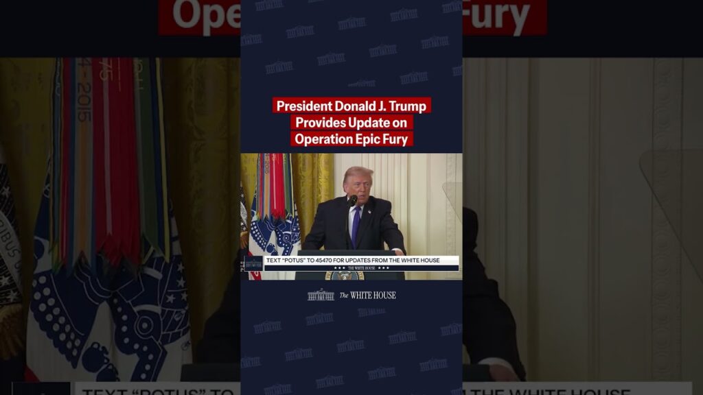 President Trump provides an update on Operation Epic Fury at the White House