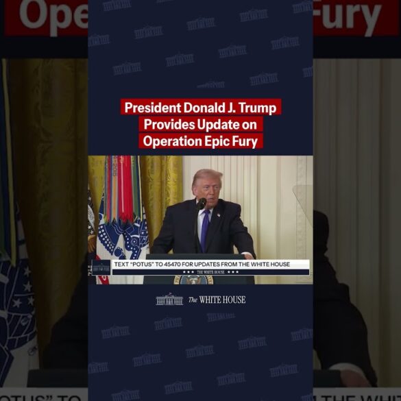 President Trump provides an update on Operation Epic Fury at the White House