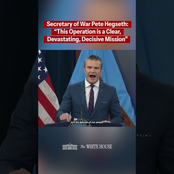 Secretary of War Pete Hegseth outlines Operation Epic Fury at the Pentagon. 🇺🇸