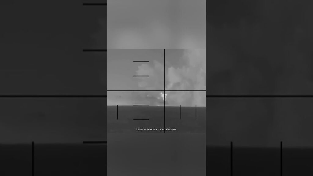 This Iranian warship thought it was safe in international waters. It wasn't.